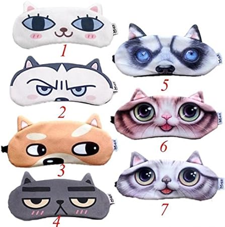 Accessoires Chien Masque De Sommeil Avec Animal De Bande Dessinee En 3d Femme Et Enfant Masque De Nuit Pour Homme Pour Siestes Lors De Travail En Horaires Atypiques Chat Bagages Lemoncitylive Com