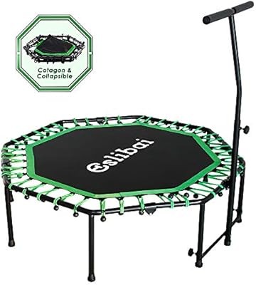 ترامبولين صغير قابل للطي قابل للطي 50 بوصة مع هاند لتمرين الكبار تحميل بحد أقصى 300 باوند للتمارين الداخلية الحديقة تمارين القلب Amazon Ae