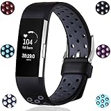 GEAK Fitbit Charge 2 Bands, Replacement Accessories for Fitbit Charge2 HR, Small,Black with Gray