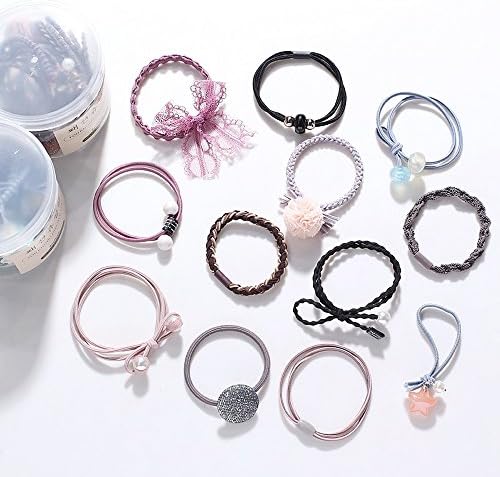 ラウンド ヘアゴム パール 大人 おしゃれ かわいい ヘアアクセサリー カラフル 髪留め 髪飾り 12本セット