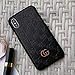 iPhone Xs Case, Black Premium PU Luxury Stylish Designer Fashion Leather Cover Case for iPhone X & Xs
