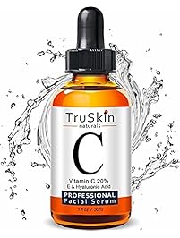 TruSkin Naturals Vitamin C Serum for Face, Organic Anti-Aging Topical Facial Serum with Hyaluronic Acid, 1 fl oz.