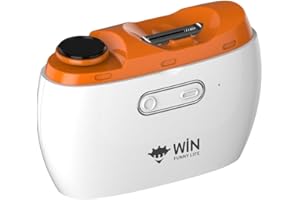 WIN FUNNY LIFE Electric Nail Clipper with LED Light, Safe Protection, Trim & Polish, 2-Speed Levels Portable Nail Trimmer for Baby, Adult, Children, Seniors, Automatic Rechargeable Fingernail Cutter