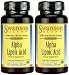 Swanson Ultra Alpha Lipoic Acid 300mg -- 2 Bottles each of 120 Capsules