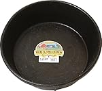 MILLER CO Rubber Feed Pan, 8 quart, Black