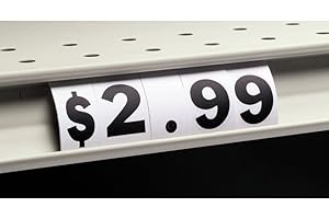 HUBERT Number Inserts for Shelf Fronts,"Decimal Dot", 100 per Pack