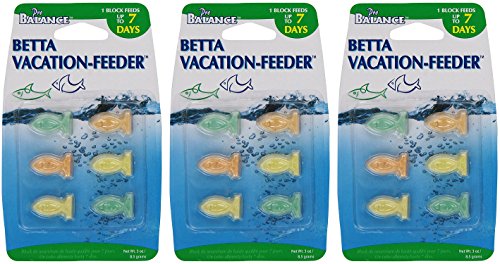 (3 Pack) Penn Plax Pro Balance 7-Day Vacation Fish Feeder