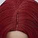 Aosler Women's Wine Red Long Wig,32 Inches Wavy Curly Synthetic Hair Wigs - Heat Friendly Cosplay Party Costume Wigs for Halloween