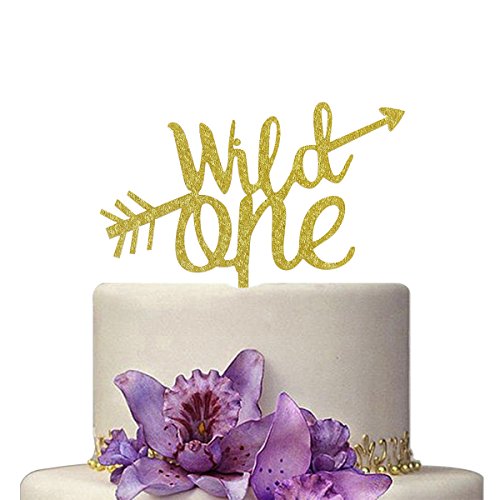 Gold Wild One Cake Topper Gold Cake Topper For First Birthday