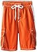 Kanu Surf Big Boys Barracuda Quick Dry Beach Swim Trunk, Barracuda Orange, Medium (10/12)