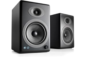 Audioengine A5 Powered Studio Playback Monitors and Bookshelf Speakers - Premium 150W Stereo Speakers for Music, Gaming, Turntables, Home Theater Systems