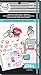 me & my BIG ideas Accessory Book Bundle - The Happy Planner Scrapbooking Supplies - Glam Girl Theme - 4 Sticky Note Pads & 1 ListPad - Multi-Color & Gold Foil Stickers - 20 Sheets, 636 Stickers Total
