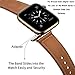 YALOCEA Compatible with iWatch Band 42mm 44mm, Genuine Leather Band Replacement Strap Compatible with Apple Watch Series 4 Series 3 Series 2 Series 1 42mm 44mm, Retro Brown