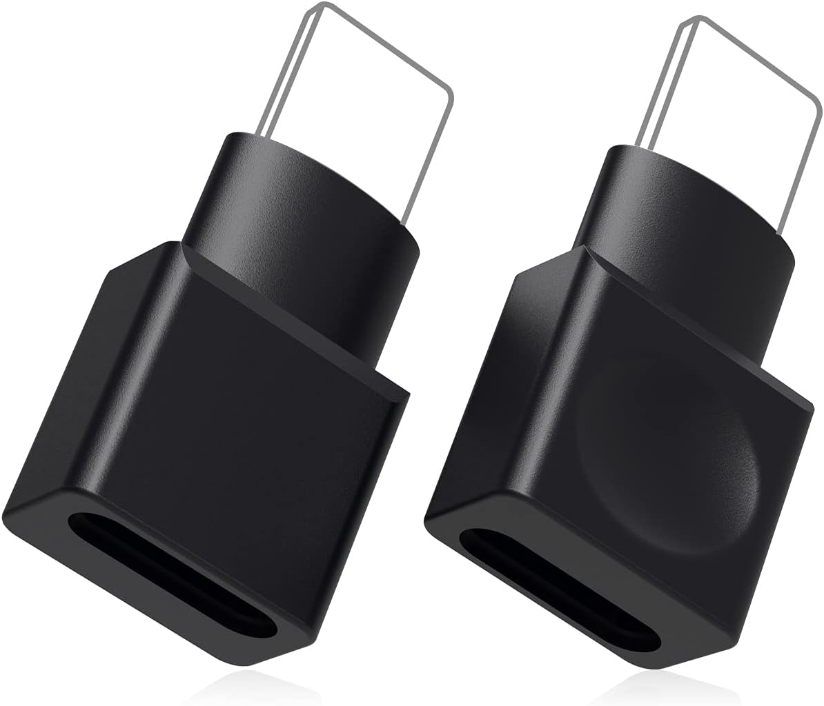 CHANG XU 2PCS Docking Extender Connector Adapter Seats Female to Male. Transfer Video, Audio, Picture, Photo, Music, Data and Power Charger Adapter. (Black)