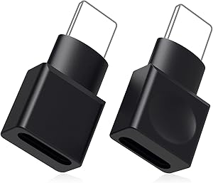 CHANG XU 2PCS Docking Extender Connector Adapter Seats Female to Male. Transfer Video, Audio, Picture, Photo, Music, Data and Power Charger Adapter. (Black)