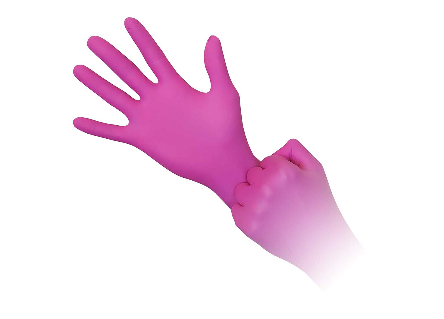 Aurelia Blush, Pink Nitrile Gloves, 2.5 Mil Thick, SizeXSmall (200