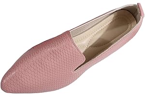 Women's Loafer Flat Pointed Toe Shoes Comfortable Casual Dressy Slip On Driving Office Shoes