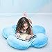 Heart to Heart Girls Flower Floor Pillow Seating Cushion, for a Reading Nook, Bed Room, or Watching TV. Softer and More Plush Than Area Rug or Foam Mat. 16