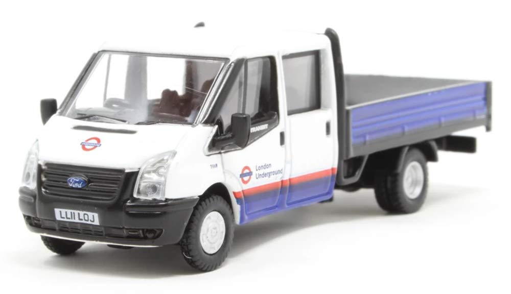 Oxford Diecast 76TPU003 Ford Transit Dropside London Underground