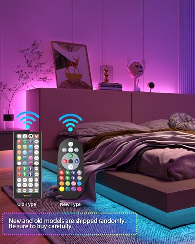 Nexillumi 100 ft LED Lights for Bedroom with Remote Color Changing LED Strip Lights