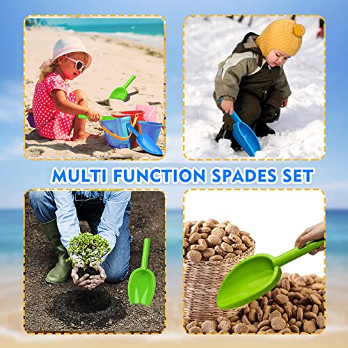 Jumbo Beach Shovels Toys, Large 14 Inch Sand Scoops for Kids, Heavy