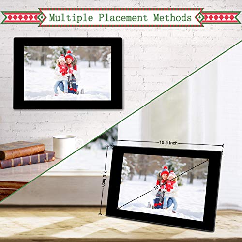 GRC 10.1 Inch WiFi Digital Photo Frame with IPS Full HD Touch Screen, Add Photos and Videos from Email App (iOS Android) Facebook Twitter, 16GB Internal Storage, Support SD Card and USB Flash Drive - Thumbnail 5
