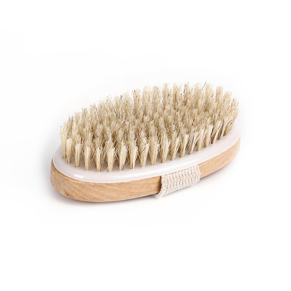 Dry Brush Body Brush Body Exfoliator Stimulates Blood Circulation Natural Bristle Bath Brush for Remove Dead Skin with Storage Bag