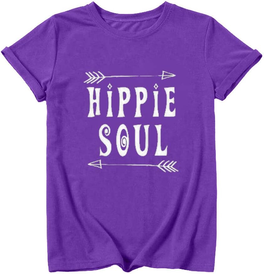 LEKODE Women T-Shirt Fashion Casual Printed O-Neck Short Sleeve Tops