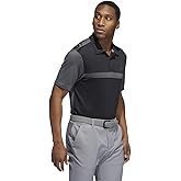 adidas Men's Regular-Fit Colorblock Golf Polo (as1, Alpha, m, Regular, Regular) Black/Grey