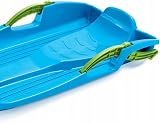 molti Steering Sledge Bob Snow Glider with Brakes Pull Rope 80cm Blue view 3