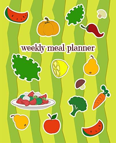 Weekly Meal Planner: 52 Weeks Pages for Tracking and Planning your Vegan Meals. Grocery Shopping List. Food Planner Prep Book.
