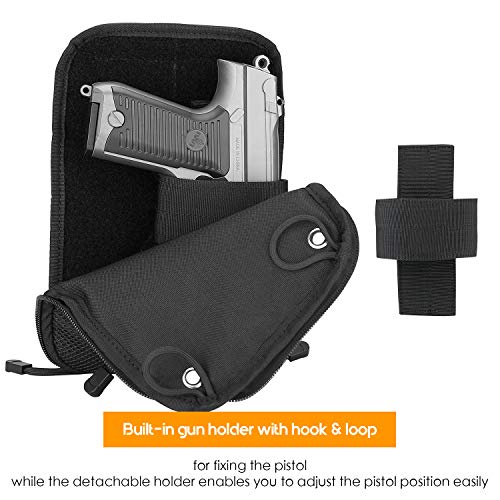Buy ProCase Concealed Gun Pouch, Multipurpose Carry Pistol Holster Fanny Pack Waist Bag for