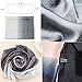 K-ELewon Silk Scarf Gradient Colors Scarves 100% silk Long Lightweight Sunscreen Shawls for Women (A-Gray&White)