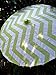 Quasimoon PaperLanternStore.com 32 Inch Light Lime Green Chevron Paper Parasol Umbrella