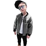 [エージョン] ボーイズ ジャケット ショート丈 着痩せ 子供服 野球服 可愛い 春秋 長袖 スタジャン スポーツ コート キッズ ブルゾン 着痩せ ジュニア スポーツウェア 春服 丸首 プリント ファッション