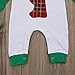 Canis Unisex Newborn Baby Boys Girls Christmas Romper Long Sleeve Lattice Deer Jumpsuit (12-18M, Green)