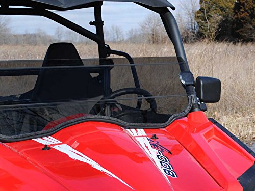 SuperATV Heavy Duty Dark Tinted Half Windshield for CFMOTO ZForce 800 EX / 500/800 Trail / 1000 (2014+) - Installs Within 5 Minutes!