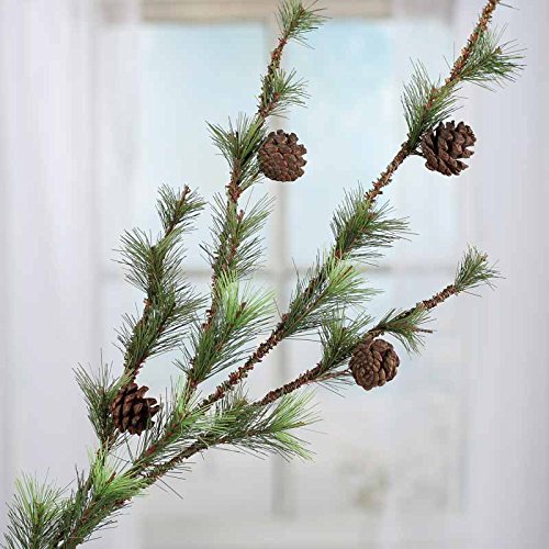 Factory Direct Craft Artificial Ming Pine And Pinecone Sprays for Holiday and Home Decor