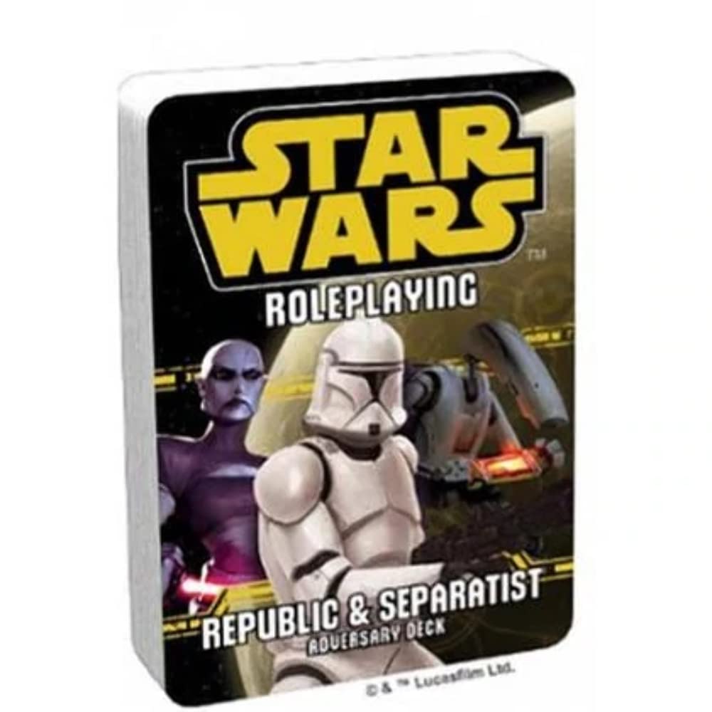 Star Wars Roleplaying Republic and Separatist Adversary Deck
