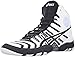 ASICS Men's Dan Gable Ultimate 4 Wrestling Shoe, White/Black/Aluminum, 8.5 M US