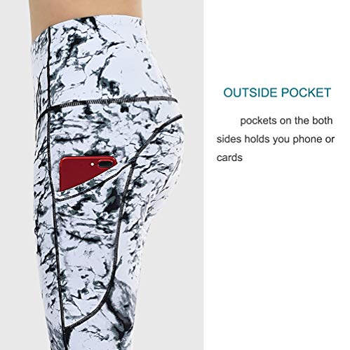 image for THE GYM PEOPLE Thick High Waist Yoga Pants with Pockets, Tummy Control