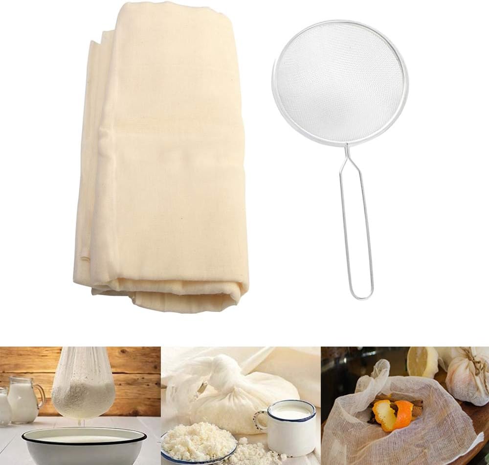 Cheesecloth, Square Soft Muslin Cloths Straining Cloth Pure Cotton