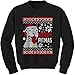 Expression Tees Merry Pitmas Pitbull Ugly Christmas Holiday Crewneck Sweatshirt
