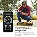 Swagtron T380 App-Enabled Hoverboard with Bluetooth Speaker & Lights, Black