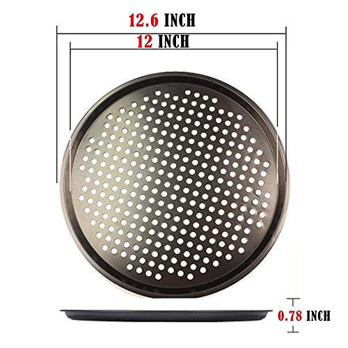 Pizza Pans With Holes 12 Inch Bottom in Diameter Pizza Pan Dishwasher