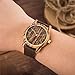 Morrivoe Luxury Wooden Watch Genuine Leather Strap For Men Wristwatches With Bamboo Gift Box (ZEBRA WOOD)