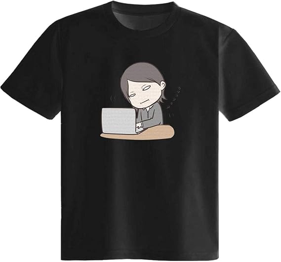 Amazon 残業がおわらない Tシャツ 半袖 白 黒 かわいい カッコイイ シュール 面白い じょーく おもしろ ゆるい プレゼント Tシャツ カットソー 通販