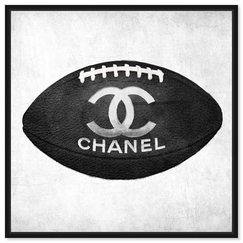 Fashion and Glam Framed Wall Art Canvas Prints 'Fashion Football' Lifestyle, Bl…