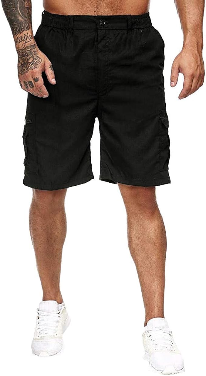 mens chino shorts elasticated waist