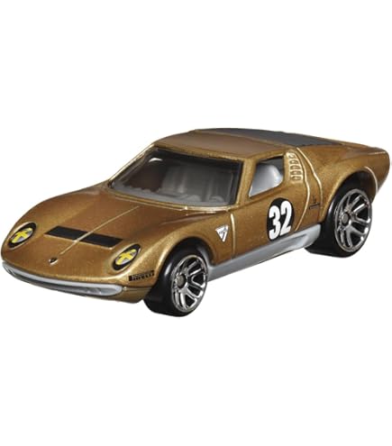Amazon.com: Hot Wheels 1971 Lamborghini Miura SV (Gold), Vintage